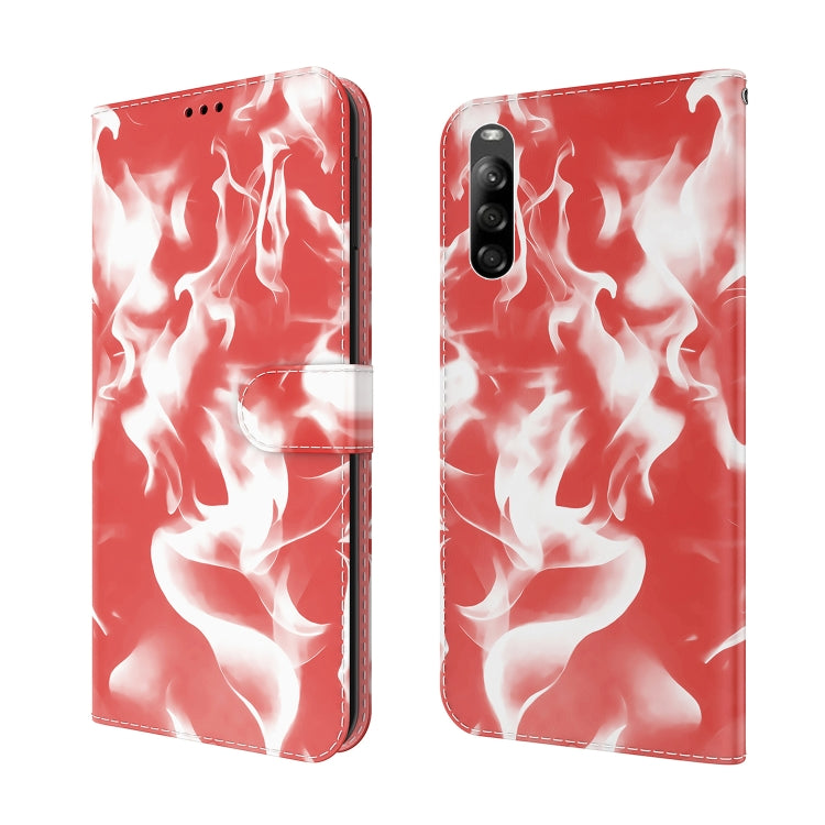 For Sony Xperia L4 Cloud Fog Pattern Horizontal Flip Leather Case with Holder & Card Slot & Wallet