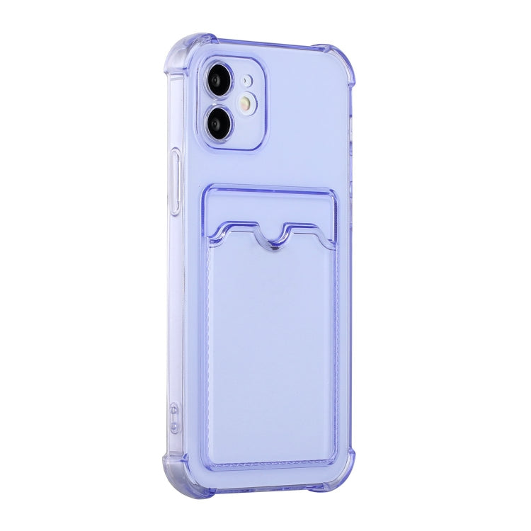 For iPhone 12 Pro Max TPU Dropproof Protective Back Case with Card Slot