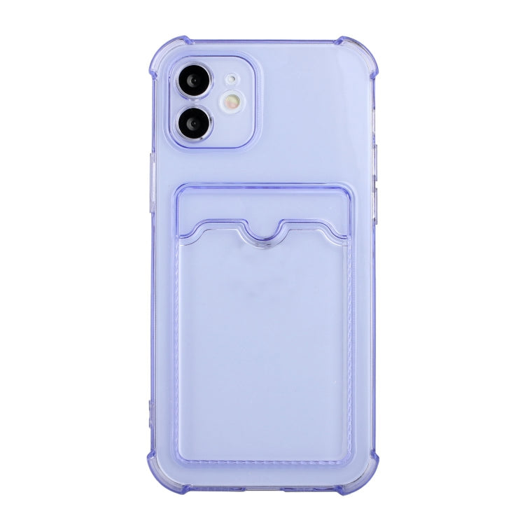 For iPhone 12 Pro TPU Dropproof Protective Back Case with Card Slot