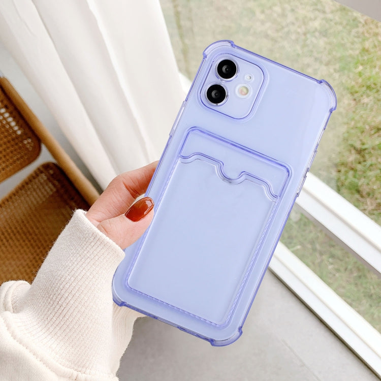 For iPhone 12 Pro TPU Dropproof Protective Back Case with Card Slot