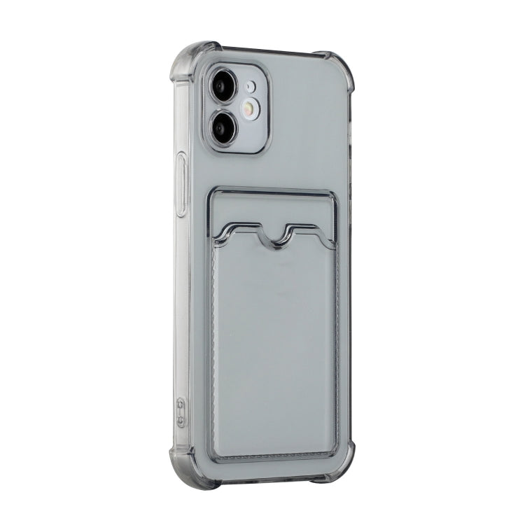 For iPhone 12 TPU Dropproof Protective Back Case with Card Slot
