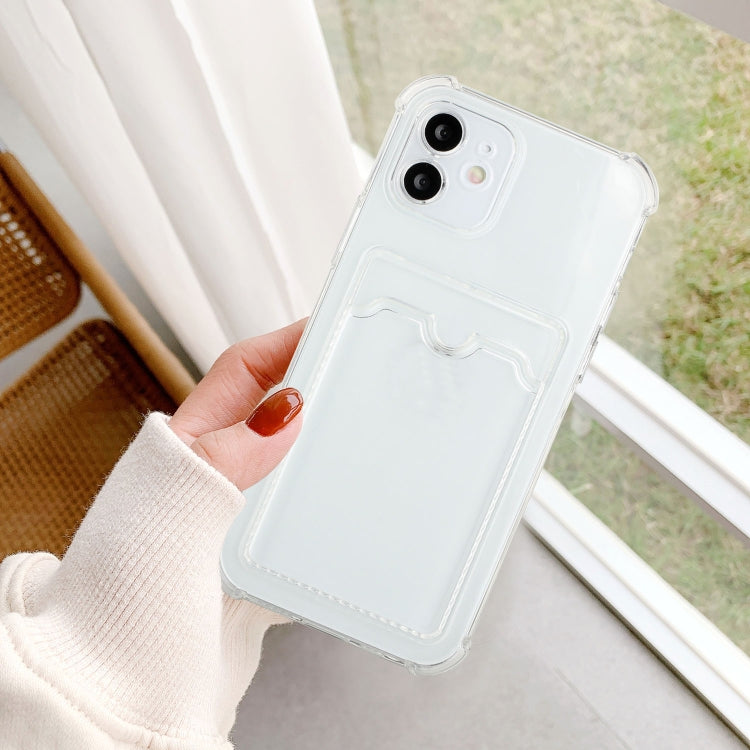 For iPhone 12 TPU Dropproof Protective Back Case with Card Slot