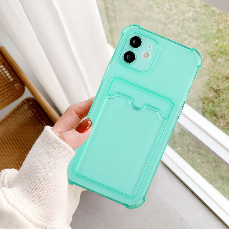 For iPhone 12 TPU Dropproof Protective Back Case with Card Slot