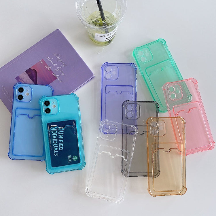 For iPhone 12 TPU Dropproof Protective Back Case with Card Slot