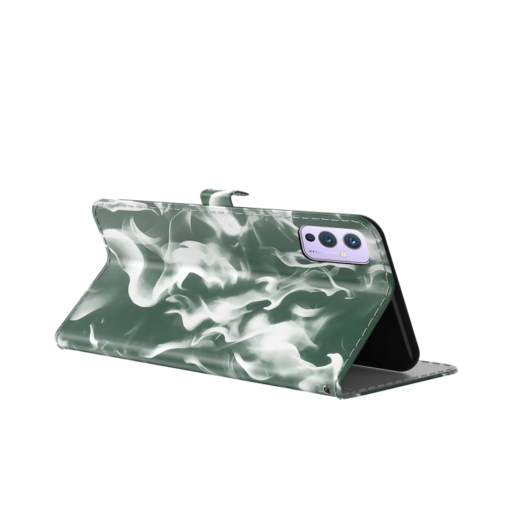 For OnePlus 9 Cloud Fog Pattern Horizontal Flip Leather Case with Holder & Card Slot & Wallet