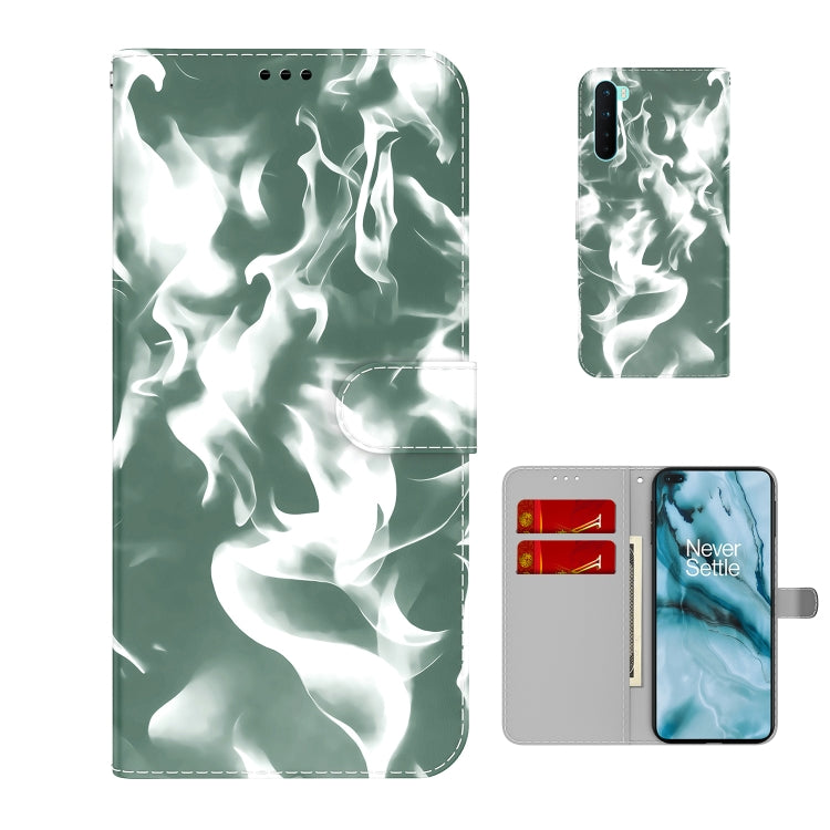 For OnePlus Nord Cloud Fog Pattern Horizontal Flip Leather Case with Holder & Card Slot & Wallet