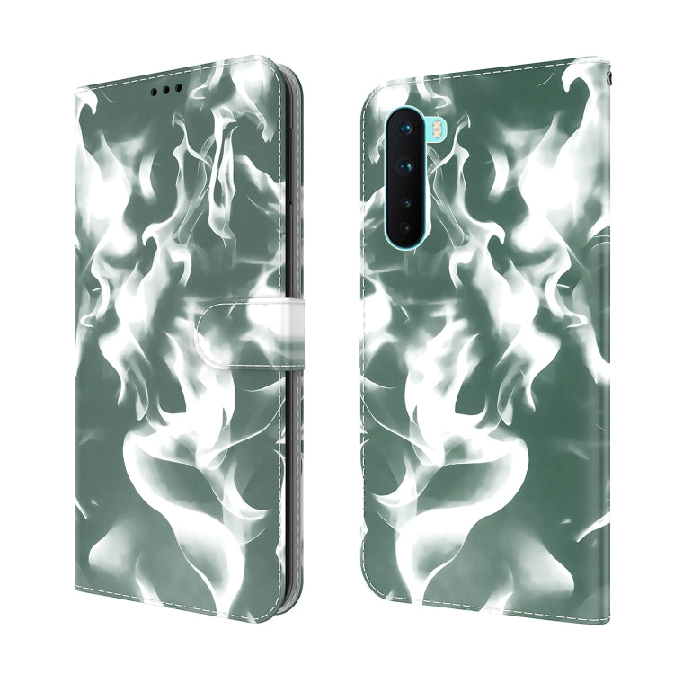 For OnePlus Nord Cloud Fog Pattern Horizontal Flip Leather Case with Holder & Card Slot & Wallet