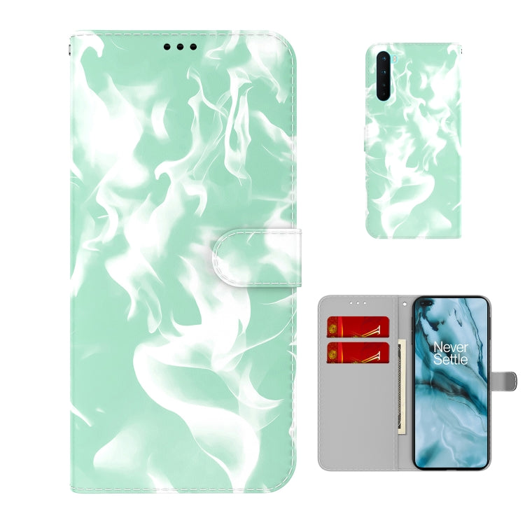 For OnePlus Nord Cloud Fog Pattern Horizontal Flip Leather Case with Holder & Card Slot & Wallet