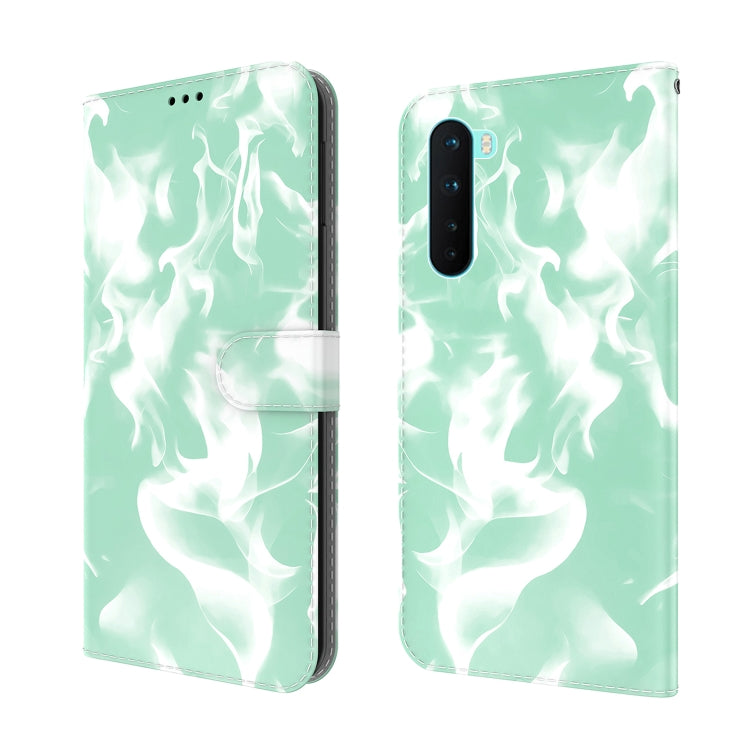 For OnePlus Nord Cloud Fog Pattern Horizontal Flip Leather Case with Holder & Card Slot & Wallet