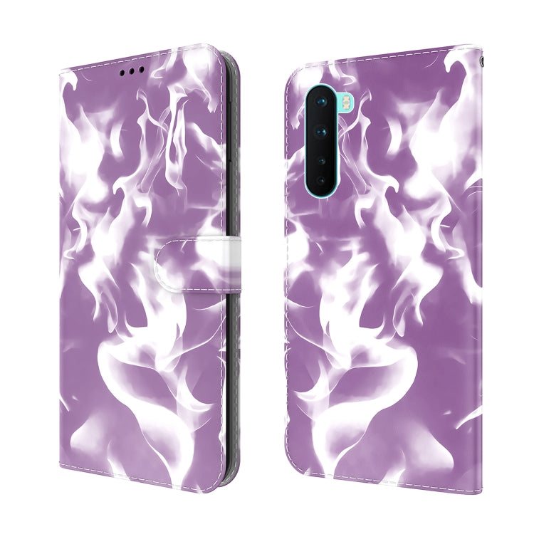 For OnePlus Nord Cloud Fog Pattern Horizontal Flip Leather Case with Holder & Card Slot & Wallet