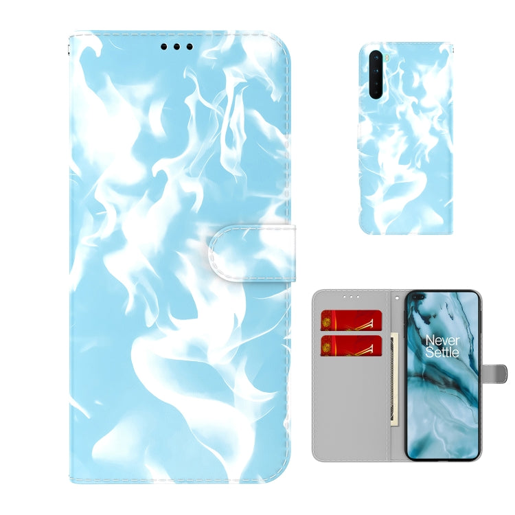 For OnePlus Nord Cloud Fog Pattern Horizontal Flip Leather Case with Holder & Card Slot & Wallet