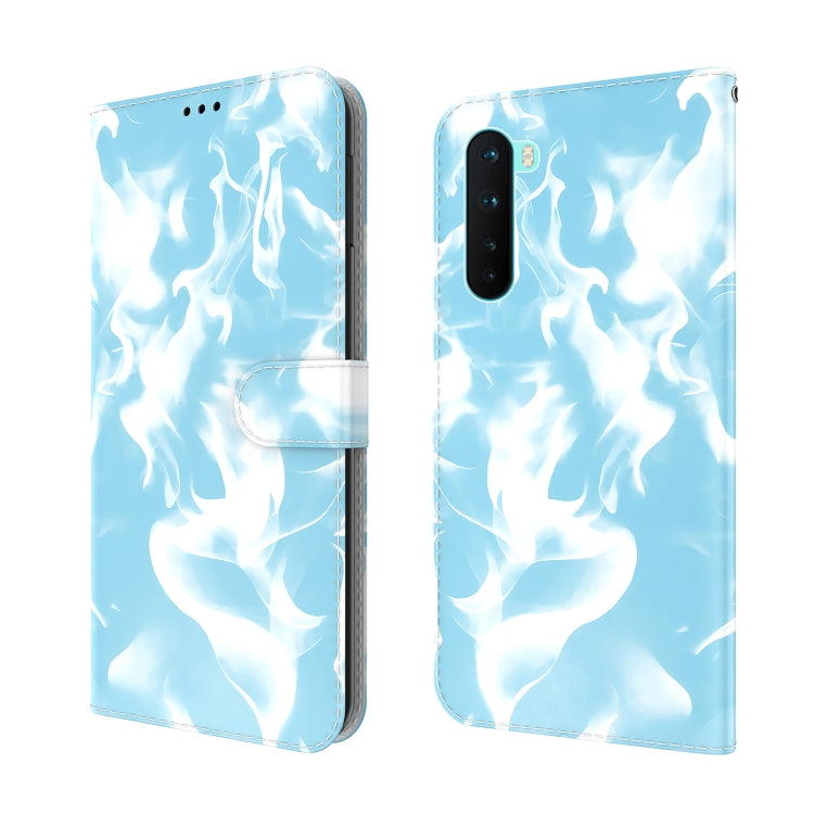 For OnePlus Nord Cloud Fog Pattern Horizontal Flip Leather Case with Holder & Card Slot & Wallet
