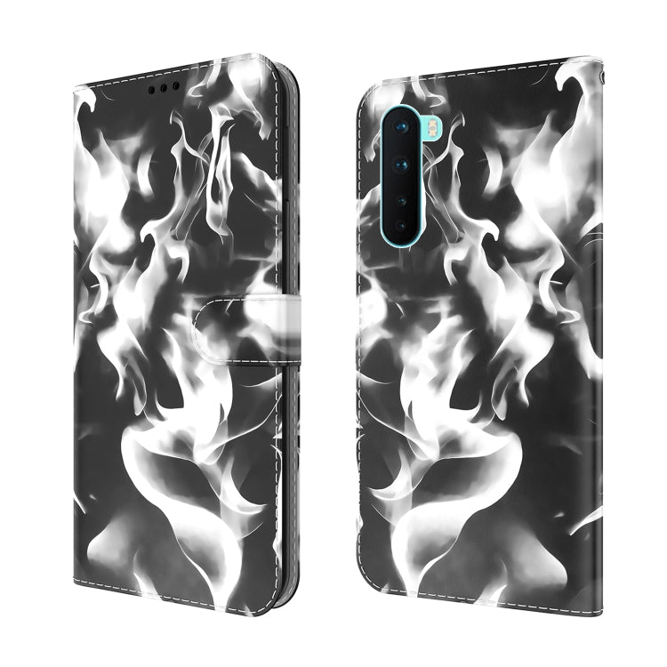 For OnePlus Nord Cloud Fog Pattern Horizontal Flip Leather Case with Holder & Card Slot & Wallet