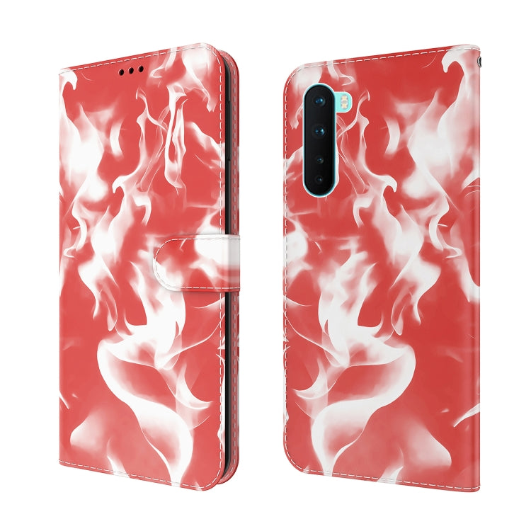 For OnePlus Nord Cloud Fog Pattern Horizontal Flip Leather Case with Holder & Card Slot & Wallet