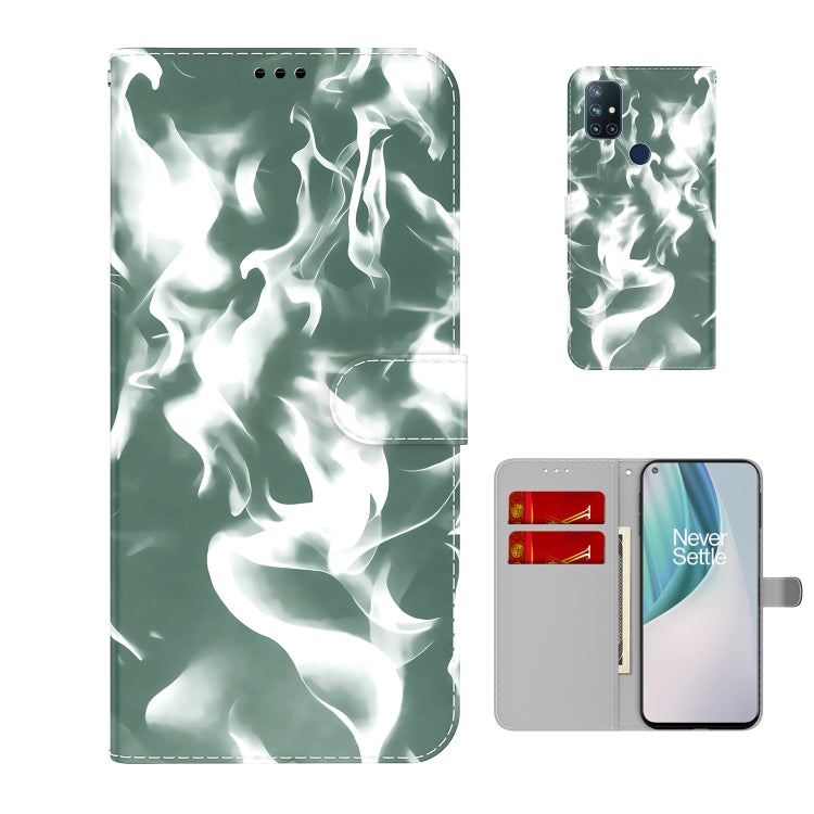 For OnePlus Nord N10 5G Cloud Fog Pattern Horizontal Flip Leather Case with Holder & Card Slot & Wallet
