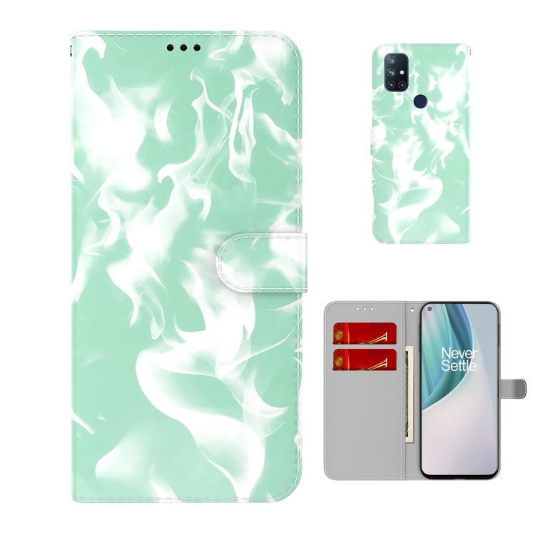 For OnePlus Nord N10 5G Cloud Fog Pattern Horizontal Flip Leather Case with Holder & Card Slot & Wallet