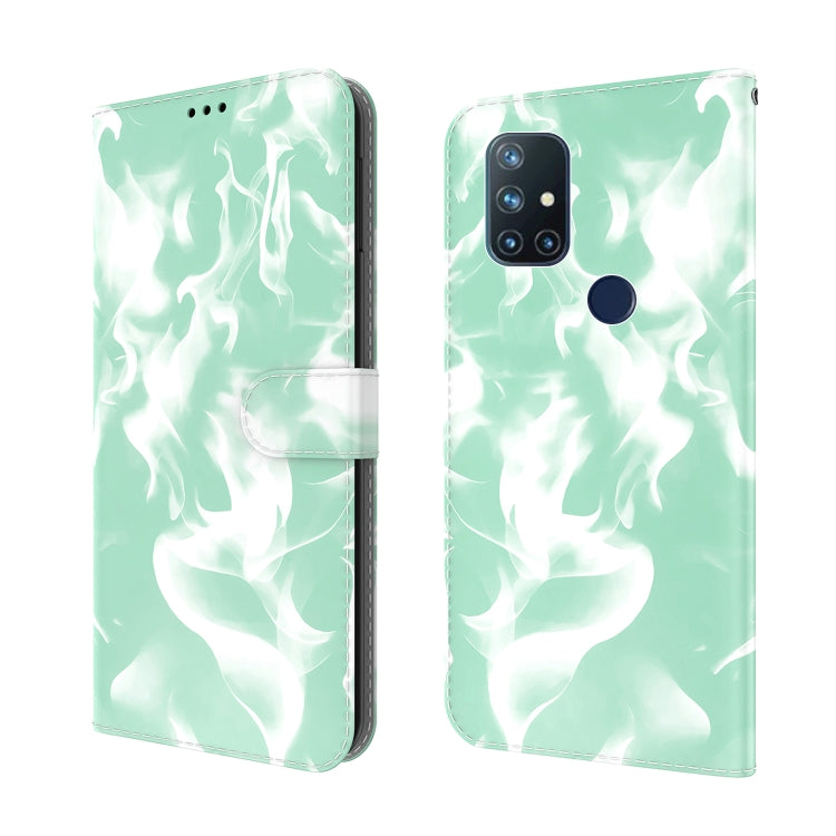 For OnePlus Nord N10 5G Cloud Fog Pattern Horizontal Flip Leather Case with Holder & Card Slot & Wallet