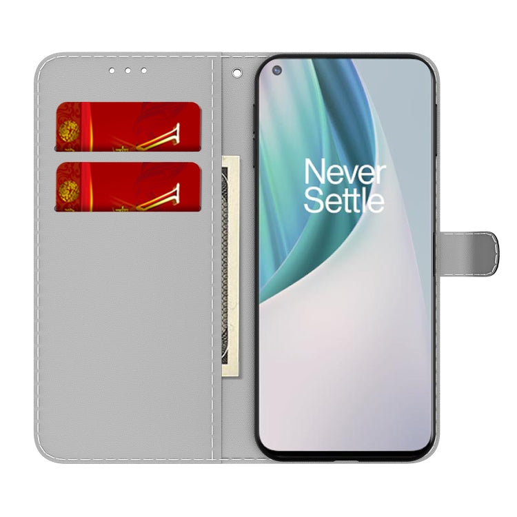 For OnePlus Nord N10 5G Cloud Fog Pattern Horizontal Flip Leather Case with Holder & Card Slot & Wallet