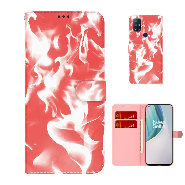 For OnePlus Nord N10 5G Cloud Fog Pattern Horizontal Flip Leather Case with Holder & Card Slot & Wallet