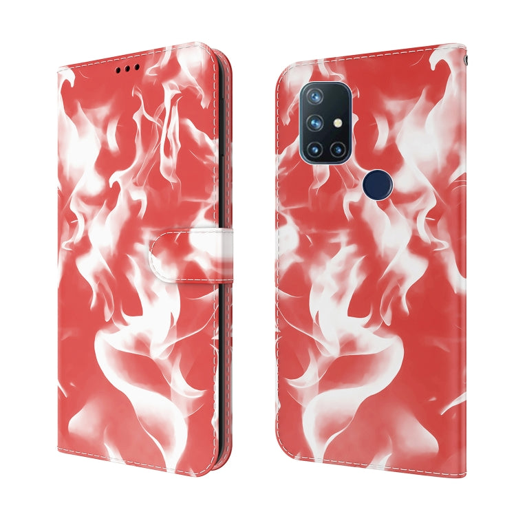 For OnePlus Nord N10 5G Cloud Fog Pattern Horizontal Flip Leather Case with Holder & Card Slot & Wallet