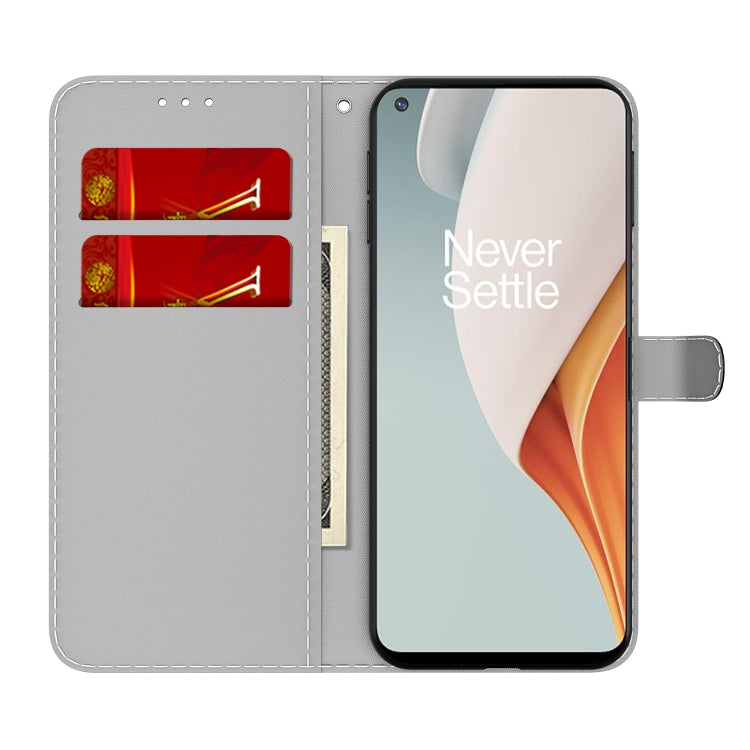 For OnePlus Nord N100 Cloud Fog Pattern Horizontal Flip Leather Case with Holder & Card Slot & Wallet