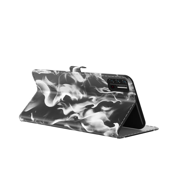 For UMIDIGI A7S Cloud Fog Pattern Horizontal Flip Leather Case with Holder & Card Slot & Wallet