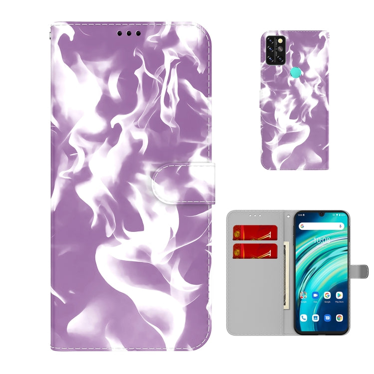 For UMIDIGI A9 Pro Cloud Fog Pattern Horizontal Flip Leather Case with Holder & Card Slot & Wallet