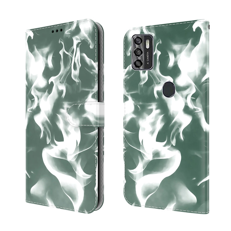 For ZTE Blade A7s 2020 Cloud Fog Pattern Horizontal Flip Leather Case with Holder & Card Slot & Wallet