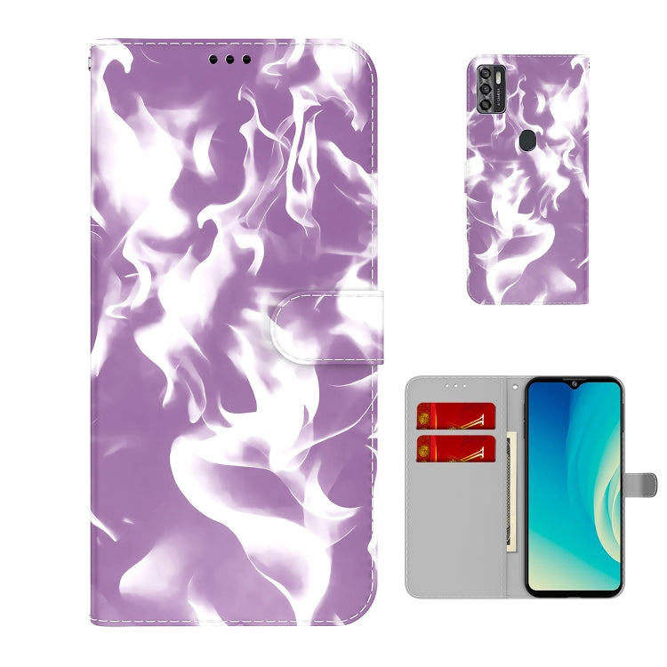 For ZTE Blade A7s 2020 Cloud Fog Pattern Horizontal Flip Leather Case with Holder & Card Slot & Wallet