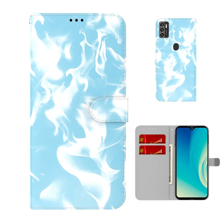 For ZTE Blade A7s 2020 Cloud Fog Pattern Horizontal Flip Leather Case with Holder & Card Slot & Wallet