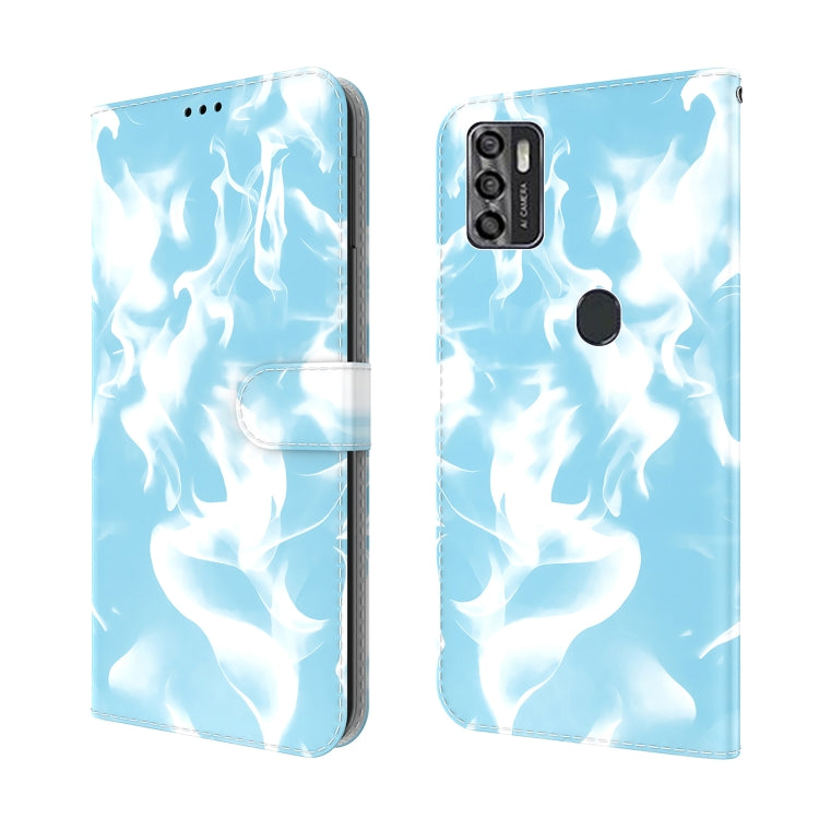 For ZTE Blade A7s 2020 Cloud Fog Pattern Horizontal Flip Leather Case with Holder & Card Slot & Wallet