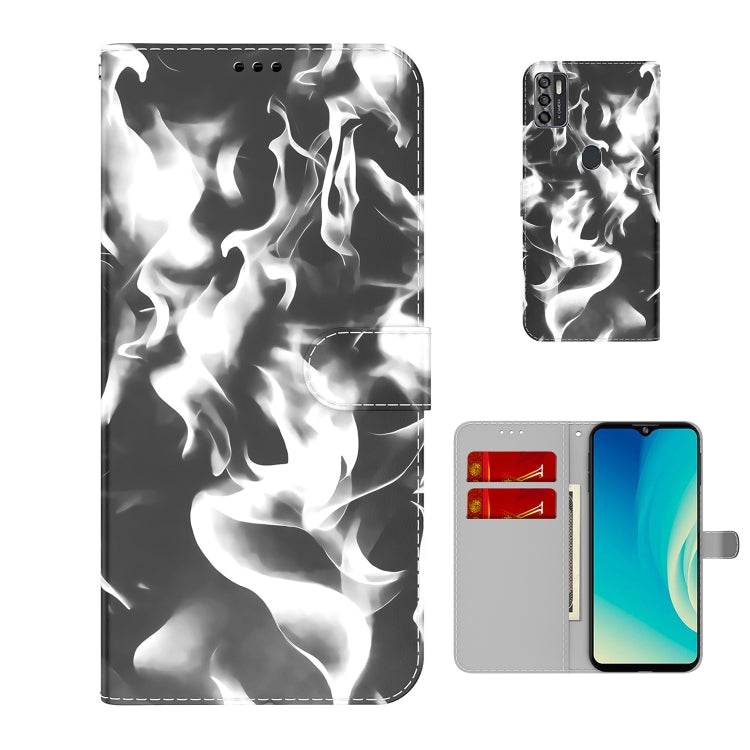For ZTE Blade A7s 2020 Cloud Fog Pattern Horizontal Flip Leather Case with Holder & Card Slot & Wallet