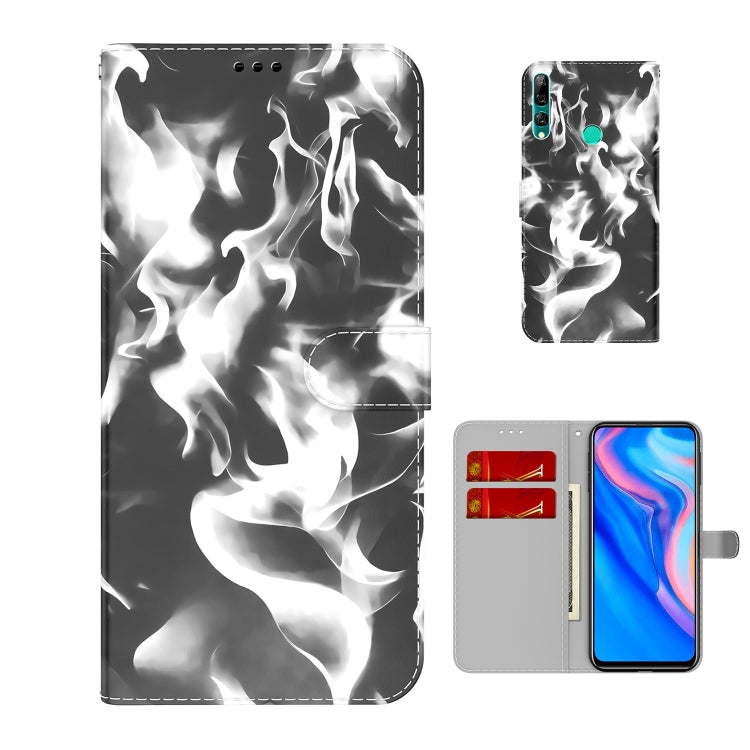 For Huawei P smart Z / Y9 Prime 2019 Cloud Fog Pattern Horizontal Flip Leather Case with Holder & Card Slot & Wallet