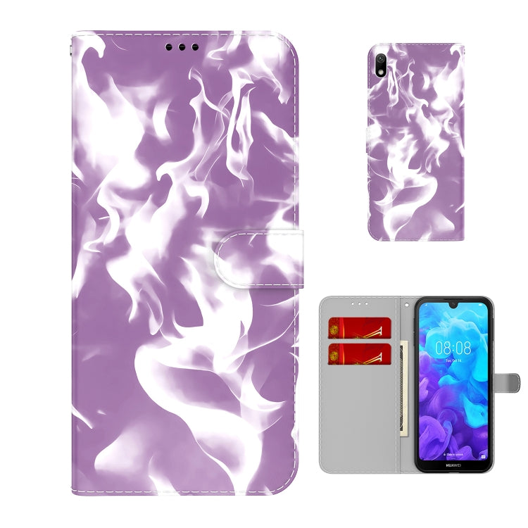 For Huawei Y5 2019 / Honor 8S Cloud Fog Pattern Horizontal Flip Leather Case with Holder & Card Slot & Wallet