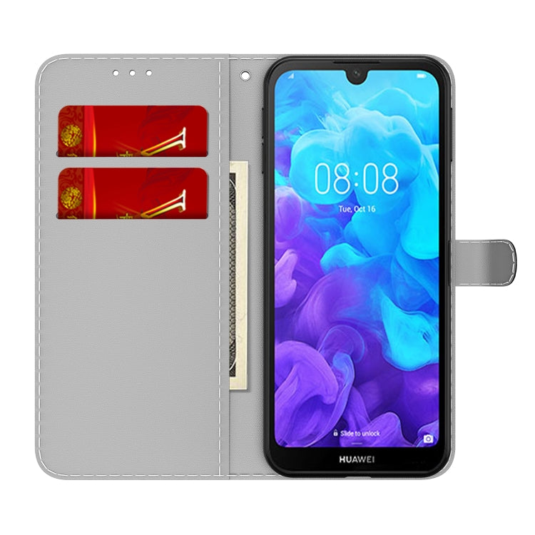 For Huawei Y5 2019 / Honor 8S Cloud Fog Pattern Horizontal Flip Leather Case with Holder & Card Slot & Wallet