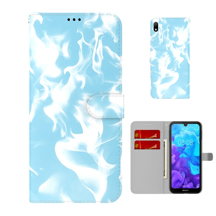 For Huawei Y5 2019 / Honor 8S Cloud Fog Pattern Horizontal Flip Leather Case with Holder & Card Slot & Wallet