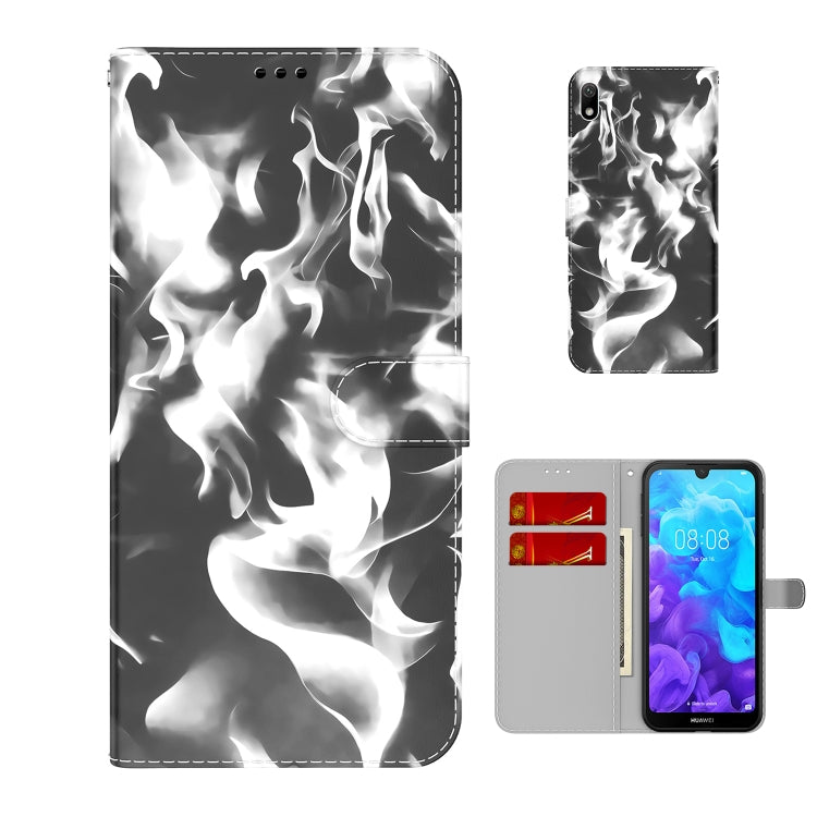 For Huawei Y5 2019 / Honor 8S Cloud Fog Pattern Horizontal Flip Leather Case with Holder & Card Slot & Wallet