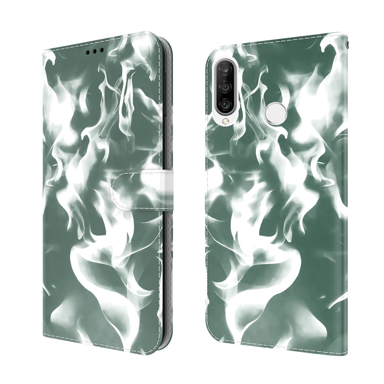 For Huawei P30 Lite / nova 4e Cloud Fog Pattern Horizontal Flip Leather Case with Holder & Card Slot & Wallet