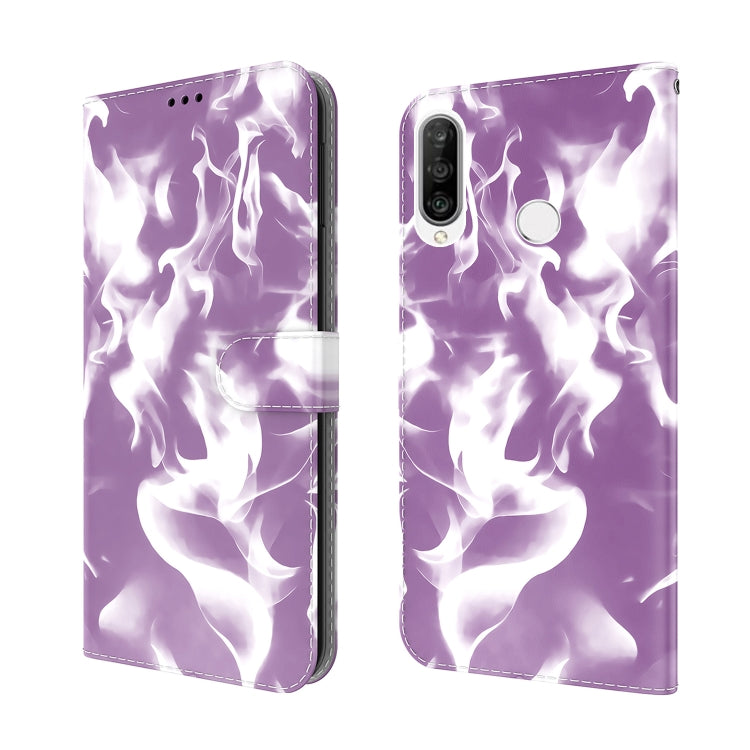 For Huawei P30 Lite / nova 4e Cloud Fog Pattern Horizontal Flip Leather Case with Holder & Card Slot & Wallet