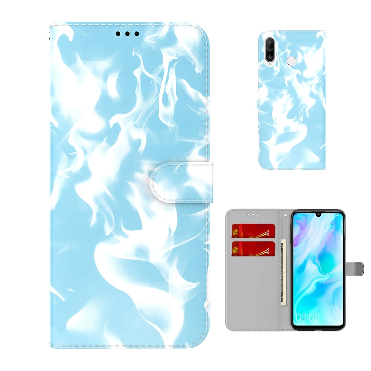 For Huawei P30 Lite / nova 4e Cloud Fog Pattern Horizontal Flip Leather Case with Holder & Card Slot & Wallet