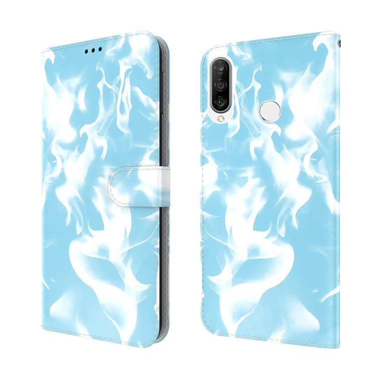 For Huawei P30 Lite / nova 4e Cloud Fog Pattern Horizontal Flip Leather Case with Holder & Card Slot & Wallet