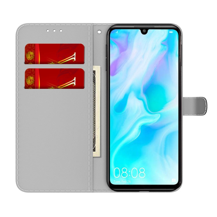 For Huawei P30 Lite / nova 4e Cloud Fog Pattern Horizontal Flip Leather Case with Holder & Card Slot & Wallet