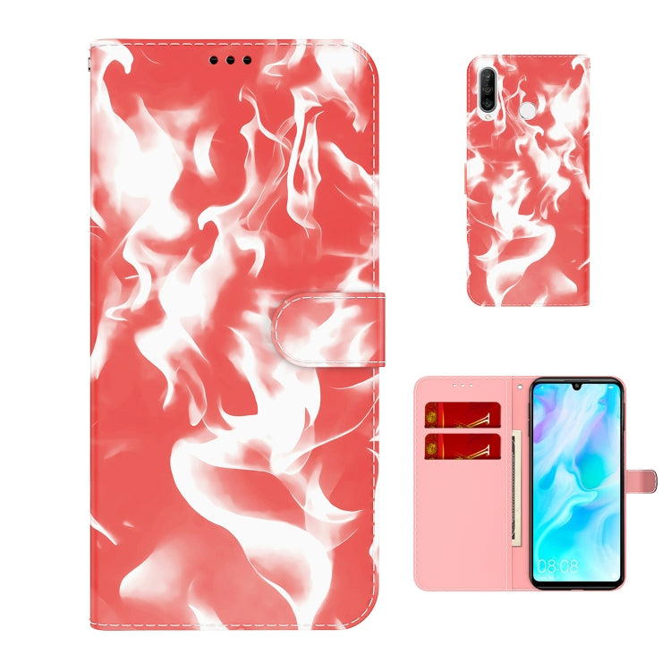 For Huawei P30 Lite / nova 4e Cloud Fog Pattern Horizontal Flip Leather Case with Holder & Card Slot & Wallet