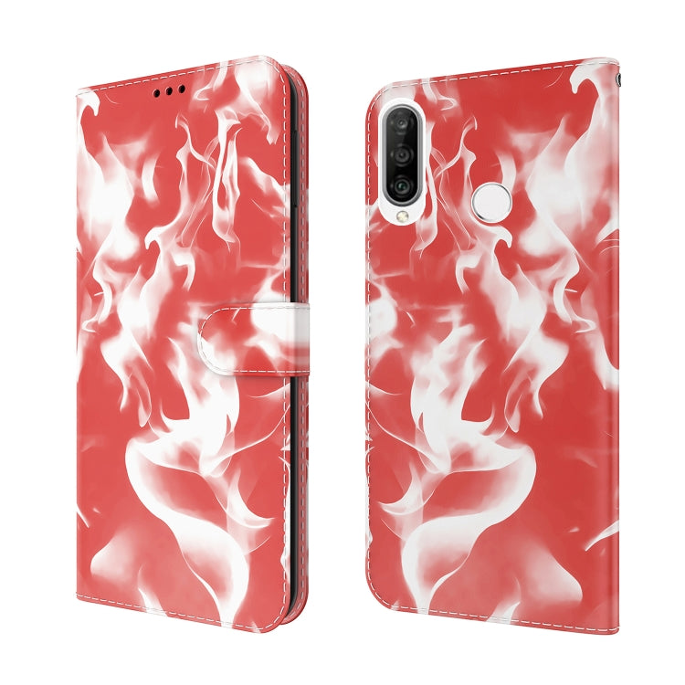 For Huawei P30 Lite / nova 4e Cloud Fog Pattern Horizontal Flip Leather Case with Holder & Card Slot & Wallet