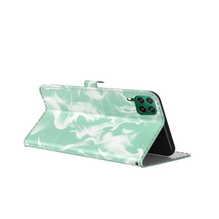 For Huawei P40 Lite Cloud Fog Pattern Horizontal Flip Leather Case with Holder & Card Slot & Wallet