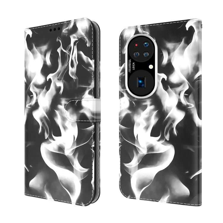 For Huawei P50 Cloud Fog Pattern Horizontal Flip Leather Case with Holder & Card Slot & Wallet