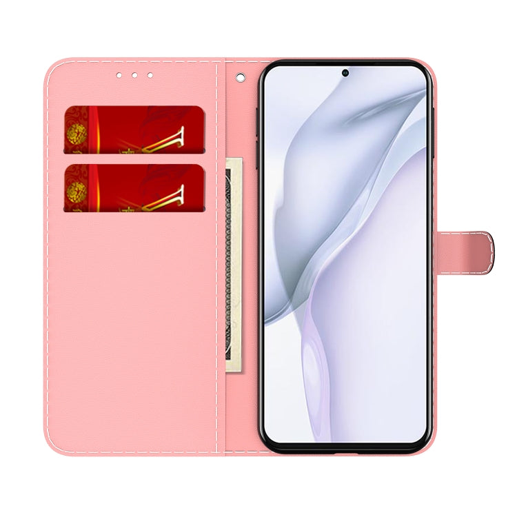 For Huawei P50 Pro Cloud Fog Pattern Horizontal Flip Leather Case with Holder & Card Slot & Wallet