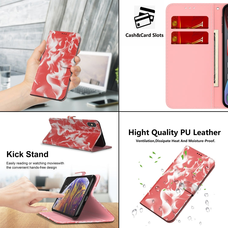 For Huawei P50 Pro Cloud Fog Pattern Horizontal Flip Leather Case with Holder & Card Slot & Wallet