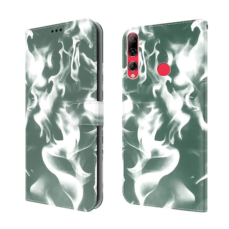 For Huawei Enjoy 9s Cloud Fog Pattern Horizontal Flip Leather Case with Holder & Card Slot & Wallet