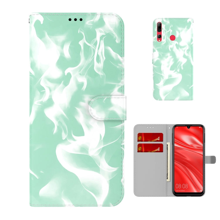 For Huawei Enjoy 9s Cloud Fog Pattern Horizontal Flip Leather Case with Holder & Card Slot & Wallet